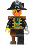 LEGO pi055 Captain Red Beard with Pirate Hat with Skull
